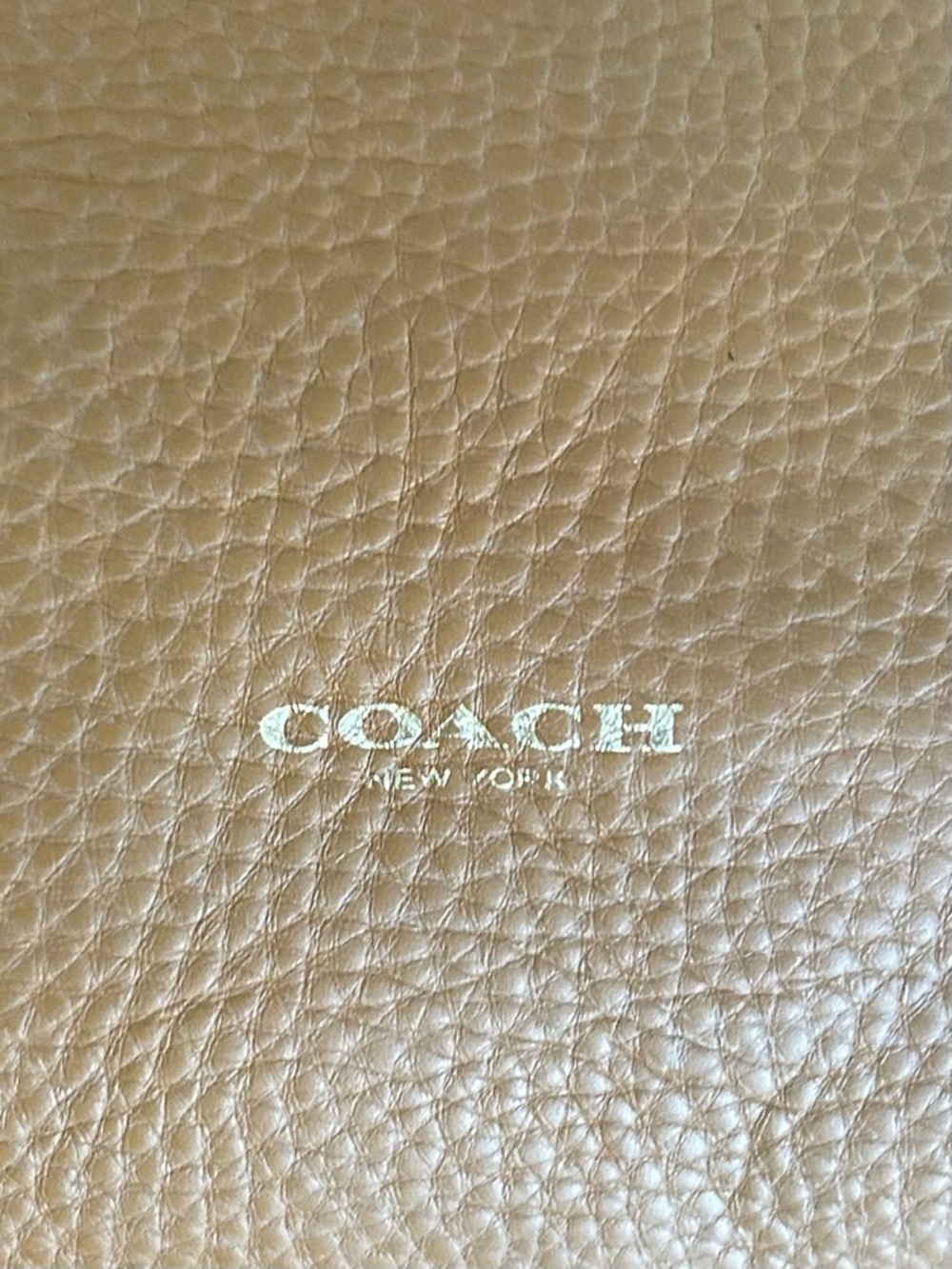 Coach Tan Leather shoulder Bag Slouchy hobo bag everyday - Picture 7 of 14